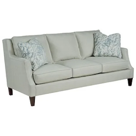 Vivian Sofa with Wooden Tapered Legs